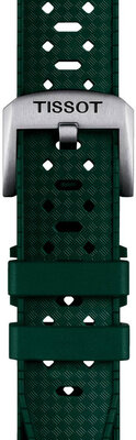 Bracelet en caoutchouc Tissot T852.049.961 20mm, vert, Quick Release