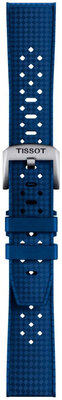 bracelet en caoutchouc Tissot T852.049.963 20mm, bleu, Quick Release