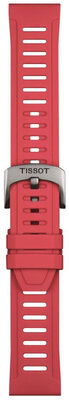 Bracelet en silicone Tissot T852.049.243 21mm, rouge, Quick Release