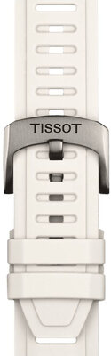 Bracelet en silicone Tissot T852.049.245 21mm, blanc