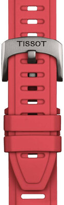 Bracelet en silicone Tissot T852.049.247 21mm, rouge, taille XS