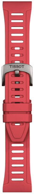 bracelet en silicone Tissot T852.049.247 21mm, rouge, taille XS, Quick Release