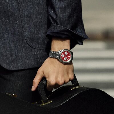 Bulova Lunar Pilot Quartz Chronograph 96K115 (+ bracelet de rechange)