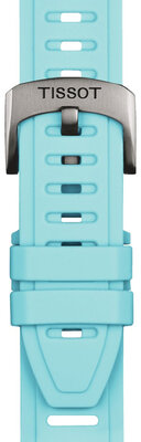 Bracelet en silicone Tissot T852.049.329 21mm, bleu