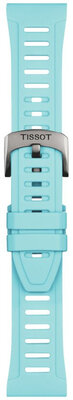 bracelet en silicone Tissot T852.049.329 21mm, bleu, Quick Release