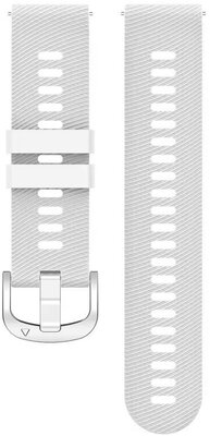 Bracelet en silicone Ricardo 20mm (pro Garmin Forerunner 165, aj.), blanc, Quick Release