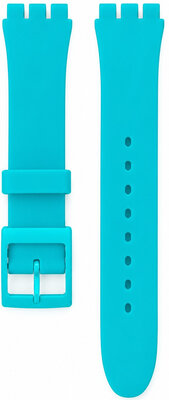 bracelet en silicone Ricardo Barletta 19mm (pour Swatch), turquoise
