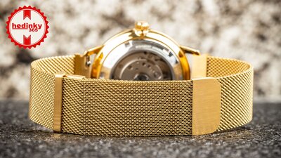 bracelet métallique Ricardo Milanese, Gold, magnétique 20mm