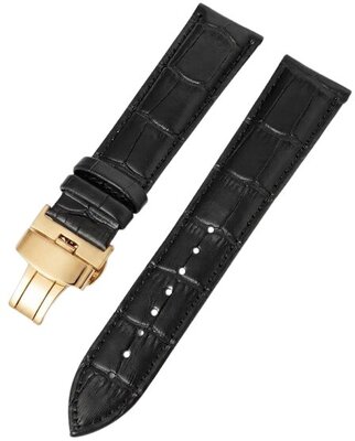Bracelet en cuir Ricardo Cortona, noir V3