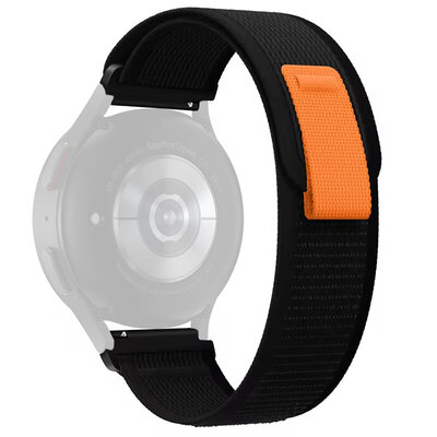 Bracelet en nylon Ricardo 20mm (pro Garmin Venu 3, Forerunner 265, Vívoactive 4 aj.), noir, Quick Release
