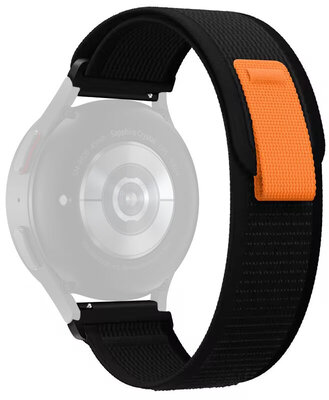 Bracelet en nylon Ricardo 20mm (pro Garmin Venu 3, Forerunner 265, Vívoactive 4 aj.), noir, Quick Release