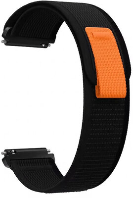 bracelet en nylon Ricardo Carezza 20mm, Black, Quick Release