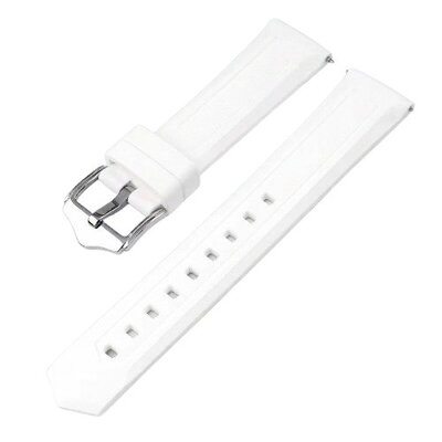 bracelet en silicone Ricardo Lucca, Quick Release, blanc