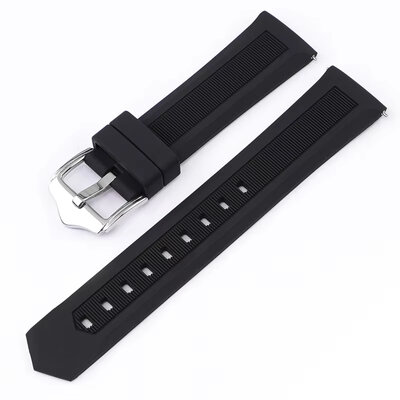 bracelet en silicone Ricardo Lucca, Quick Release, noir