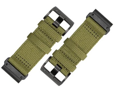 Bracelet textile Ricardo Colere 26mm, Green, QuickFit