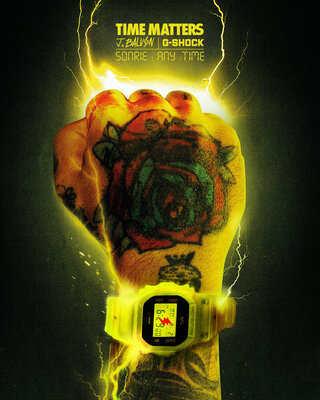 Casio G-Shock Original DWE-5600JB-1A9ER J. Balvin Collaboration (+bracelet et lunette de rechange)