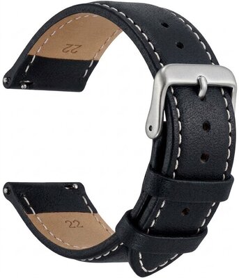 Bracelet en cuir Ricardo Imola, noir V3, Quick Release