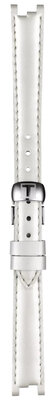 Bracelet en cuir Tissot T852.036.540 12mm, blanc