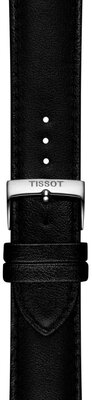 Bracelet en cuir Tissot T852.050.323 22mm, noir, eco-leather