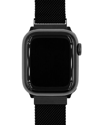 Bracelet acier Hirsch Milanaise L 30161450-5, noir, magnétique