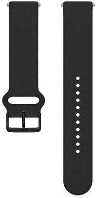 Bracelet en silicone Polar 20mm, noir, taille S-L, Quick Release