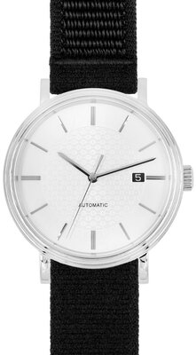 Bracelet textile Hirsch Vocem L 41409050-5, noir, Velcro, longueur L, Quick Release