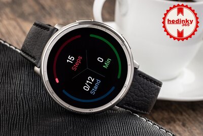 Amazfit Active 2 Premium (Round) Black Leather (+bracelet de rechange)