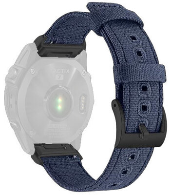 Bracelet en nylon Ricardo 22mm (pro Garmin Fenix 8/7/6 (47mm), Epix 2 aj.), bleu V3, QuickFit