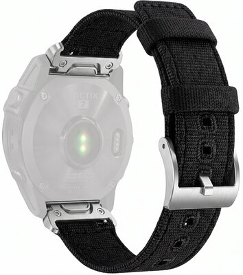 bracelet en nylon Ricardo Ortisei 22mm, Black, QuickFit