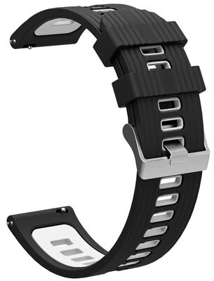 Ricardo Silicone Strap 22mm (pour Garmin Fenix 8/7/6 (47mm), Epix 2 etc.), noir V3, Quick Release