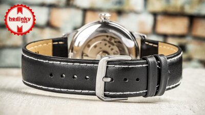 bracelet en cuir Ricardo Napoli, noir