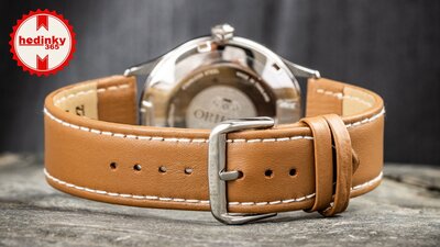 bracelet en cuir Ricardo Napoli, marron V1