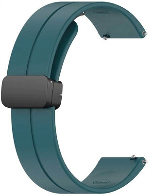bracelet en silicone Ricardo Ovindoli 22mm, Green, Quick Release