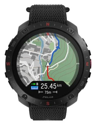 Polar Grit X2 Pro Night Black V2, taille S-L (+ bracelet de rechange)