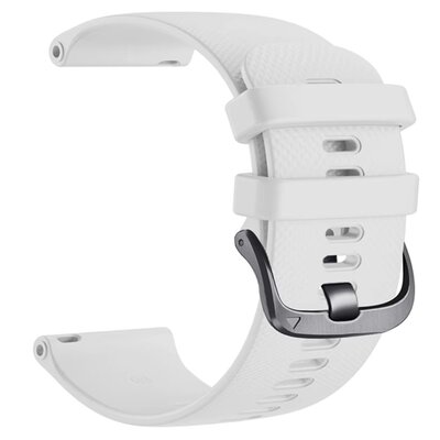 Bracelet en silicone Ricardo 20mm (pro Garmin Venu, Venu Sq, Venu 2 plus aj.), blanc, Quick Release, longueur étendue