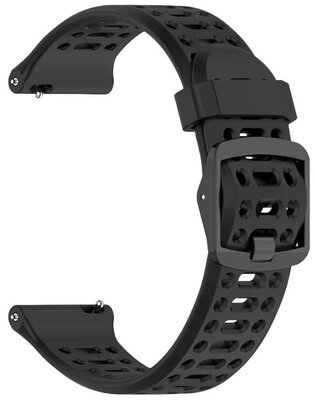 bracelet en silicone Ricardo Pejo 22mm, Black, Quick Release