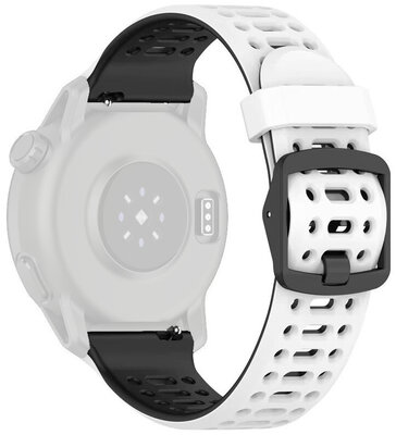 Bracelet en silicone Ricardo 22mm (pro Coros Pace 3, Apex 2 Pro), blanc V1, Quick Release