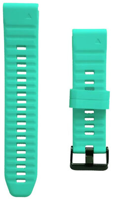 Ricardo Silicone Strap 22mm (pour Garmin Fenix 8/7/6 (47mm), Epix 2 etc.), vert, QuickFit
