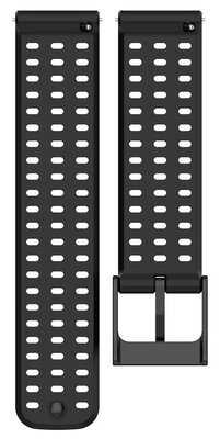 Bracelet en silicone Ricardo Alleghe 22mm, Black, Quick Release