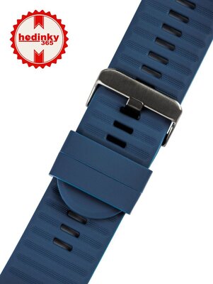 bracelet en silicone Ricardo Livigno 26mm, Dark Blue, QuickFit