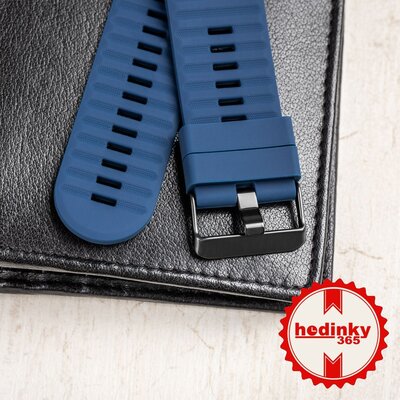 bracelet en silicone Ricardo Livigno 26mm, Dark Blue, QuickFit