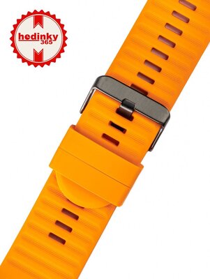 bracelet en silicone Ricardo Livigno 26mm, Orange, QuickFit