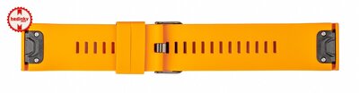 bracelet en silicone Ricardo Livigno 26mm, Orange, QuickFit