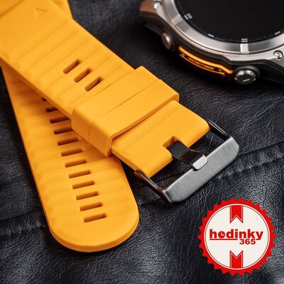 bracelet en silicone Ricardo Livigno 26mm, Orange, QuickFit