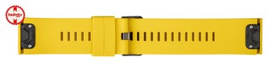 Bracelet en silicone Ricardo Livigno 26mm, Yellow, QuickFit