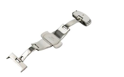 Boucle déployante papillon argentée Ricardo pour montres