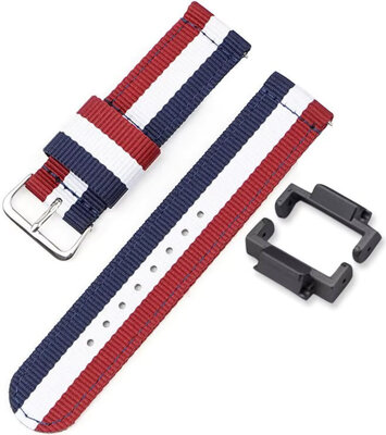 Bracelet textile Ricardo 16mm (pour Casio G-Shock GA-2100/GA-2110, DW-5600, GW-6900), couleur V5, NATO, + adaptateur