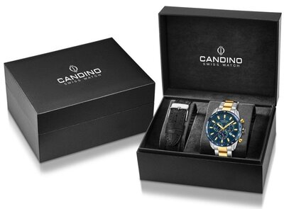 Candino Gents Sport Chronos C4748/B (+ bracelet de rechange)