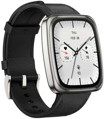 Amazfit Active 2 (Square) Black Leather (+bracelet de rechange)