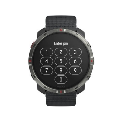 Polar Grit X2 Night Black, taille S-L
